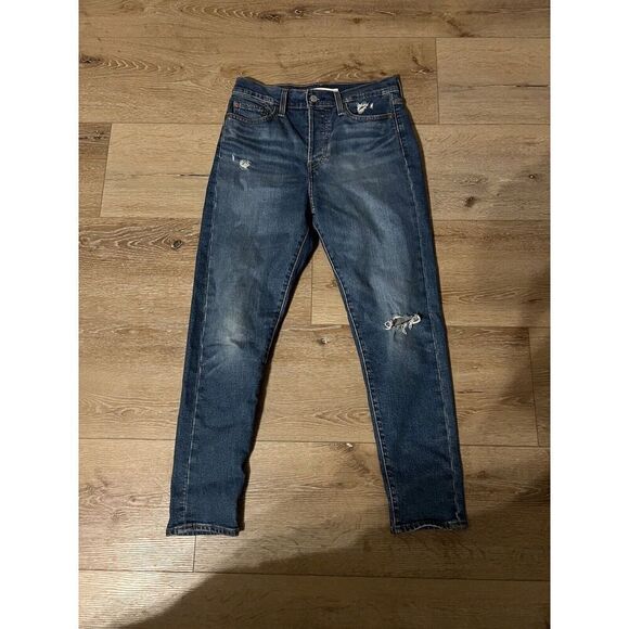 Levis Womens Blue Wedgie Skinny Denim Jeans Size 29 x 27 - Picture 1 of 3